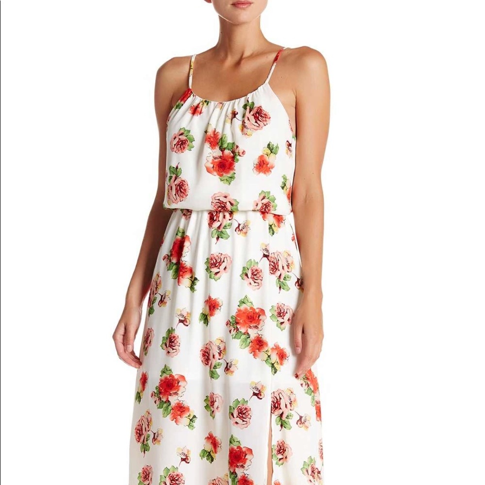 Free Press floral midi dress